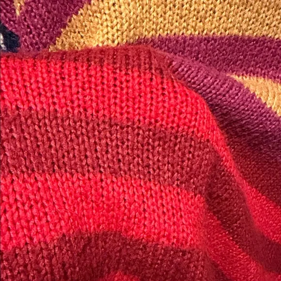 Luna Colorful Colorful 
Stripes Sweater 
W/ balloon sleeves 
NWOT
Color- multi - Picture 10 of 10